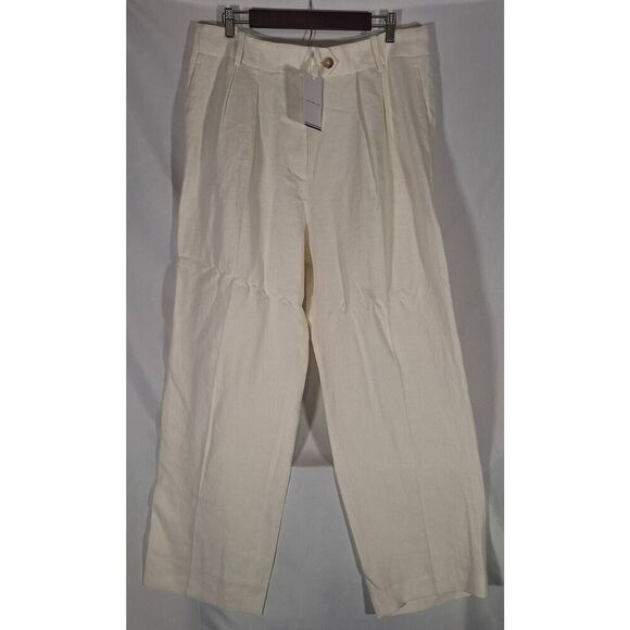 Tommy‎ Hilfiger Mens Off-White Linen Blend Dress Pants Size 44 NEW